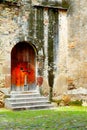 Door of the belfry of the tlaxcala cathedral, mexico. II Royalty Free Stock Photo