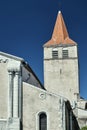 The belfry of a medieval church Royalty Free Stock Photo