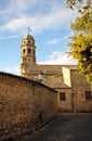 Belfry of renaissance cathedral of Baeza at sunset, Spain Royalty Free Stock Photo