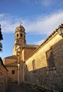 Belfry of renaissance cathedral of Baeza at sunset, Spain Royalty Free Stock Photo