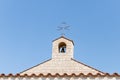 The belfry on the roof of Tabgha - the Catholic Church Multiplication of bread and fish located on the shores of the Sea of Galile