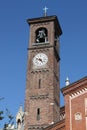 Belfry of Saint Eufemia church, Milan Royalty Free Stock Photo