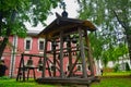 Belfry in the Spaso-Andronikov monastery in Moscow, Russia Royalty Free Stock Photo