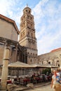 The belfry of Split Cathedral, Croatia Royalty Free Stock Photo