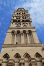 The belfry of St. Doymus Cathedral, Split, Croatia Royalty Free Stock Photo