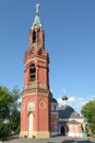 Belfry of St. Nicholas rite monastery in Moscow Royalty Free Stock Photo