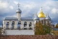 The belfry of St. Sophia Cathedral. Veliky Novgorod Royalty Free Stock Photo