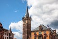 Belfry tower (Kapellturm) in Obernai town center. Alsace