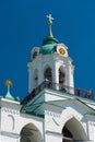 Belfry tower of the Spaso-Preobrazhensky Monastery. Yaroslavl, Russia