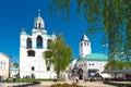 Belfry tower of the Spaso-Preobrazhensky Monastery. Yaroslavl, Russia