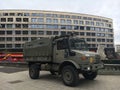 Belgian army truck in Brussels