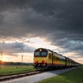 The Belgian NMBS-SNCB Yellow-White-Red M5 double-decker coaches train will run o...