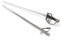 Belgian officer broadsword (sword) of 19 century Royalty Free Stock Photo