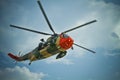 Belgian Seaking rescue helicopter Royalty Free Stock Photo