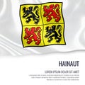 Belgian state Hainaut flag.