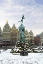 Belgium. Antwerp. The Brabo Fountain Royalty Free Stock Photo