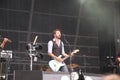 Tom Barman singing and playing live with the Deus band at Pohoda Festival, Trencin, Slovakia - July 8, 2011