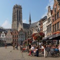 Belgium. Beautiful city Mechelen. Grote Markt