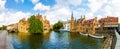 Belgium, Brugge, West Flanders, panorama