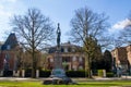 Belgium, Brussels, Free University of Brussels, ULB, Statue of Francisco Ferrer, Spanish pedagogue