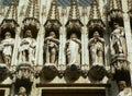 Belgium, Brussels, Grand Place, Town Hall, statues of Dukes and Duchesses of Brabant Royalty Free Stock Photo