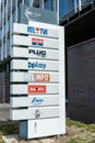 Belgium, Brussels, Logos of all RTL House group companies