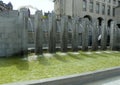 Belgium, Brussels, Mont des Arts, fountains on the square Royalty Free Stock Photo