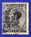 1935 Belgium 70c King Leopold III Used stamp Royalty Free Stock Photo