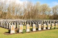 A belgium cemetery world war 1 fallen soldiers Royalty Free Stock Photo