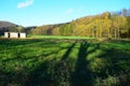 Belgium Field with White Shack