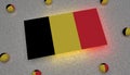 Belgium Flag black yellow red