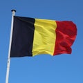 Belgium flag in the wind