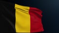 belgium flag brussels sign belgian tricolor symbol Royalty Free Stock Photo