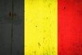 Belgium flag on a concrete wall. Europe. Flags Royalty Free Stock Photo