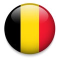 BELGIUM flag button Royalty Free Stock Photo