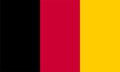 Belgium Flag vector isolated on transparent background. It is also known as Vlag van Belgi Royalty Free Stock Photo