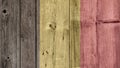 Belgium Flag Wooden Fence Royalty Free Stock Photo