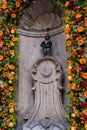 Belgium - Mannekin Pis Statue and Fountain - Brussels Royalty Free Stock Photo