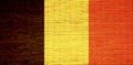 Belgium flag painted on a brick wall. 3d illustration Royalty Free Stock Photo