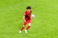 Belgium national football team midfielder Axel Witsel during EURO 2020 match Finland vs Belgium 0-2 Royalty Free Stock Photo