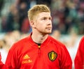 Belgium national football team midfielder Kevin De Bruyne Royalty Free Stock Photo