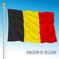 Belgium official national flag, European Union Royalty Free Stock Photo