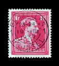 Belgium on postage stamps Royalty Free Stock Photo