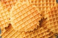 Wholegrain belgium waffles closeup