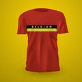 Belgium soccer jersey. Vector illustration decorative design