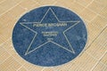 Belgium, Star dedicated to actor Pierce Brosnan on the Walk of Fame in Ostend