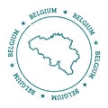 Belgium vector map.