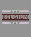 Belgium word graphic