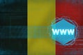 Belgium www (world wide web). Internet concept. Royalty Free Stock Photo