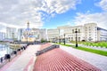 Belgorod. Building of university and temple of Saint Gabriel